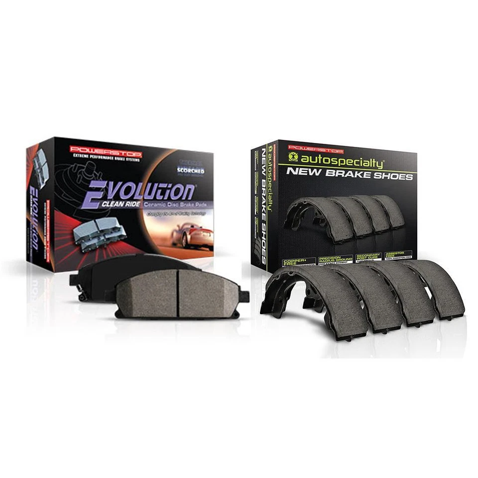 Pastillas de freno delanteras de cerámica + zapatas de freno traseras para Chevrolet Equinox 2005-2006 Foto 4 de 4