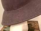 NWOT Size Small Gray Wool Felt Asymmetrical Brim Cloche Hat — photo 5