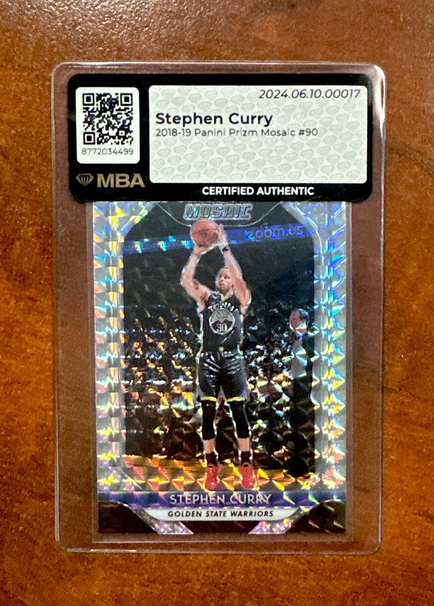 2018-19 PRIZM MOSAIC SILVER #90 STEPHEN CURRY GOLDEN STATE WARRIORS