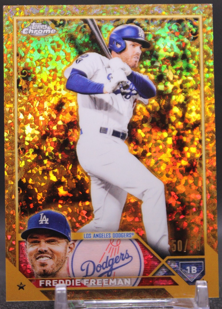 Freddie Freeman 2023 Topps Gilded Mini-Diamond Gold Etch L.A. DODGERS SN 50/50