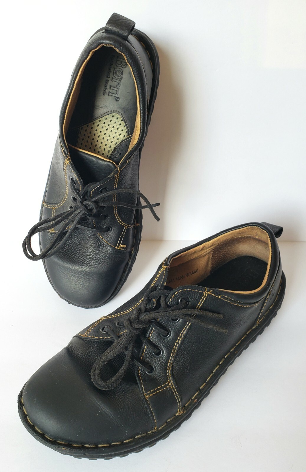 womens black leather lace up shoes