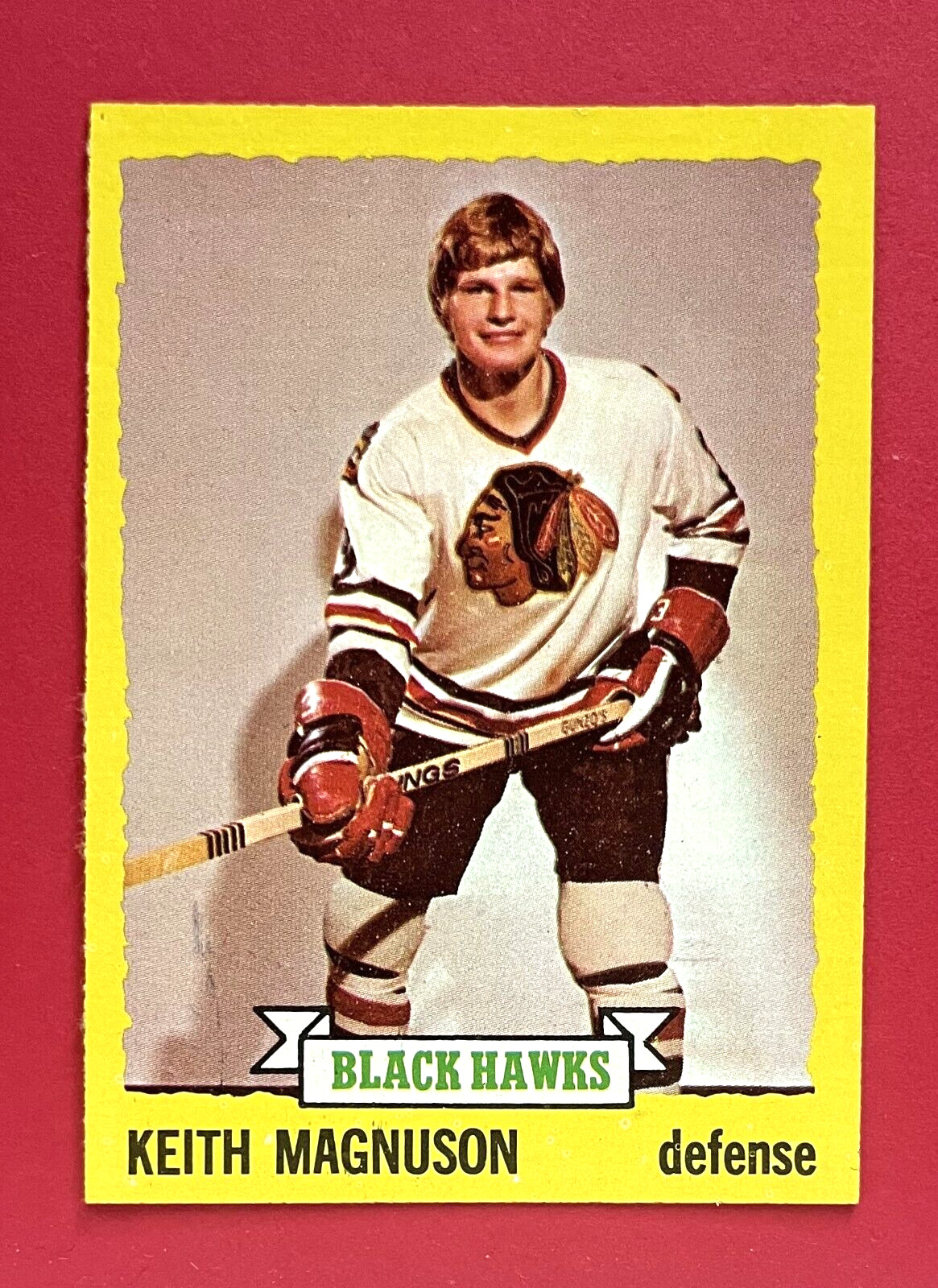 1973-74 Topps #44 Keith Magnuson Chicago Blackhawks NRMT OR BETTER