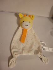 Child of Mine Giraffe Moon Stars Rattle Security Blanket/Lovey Paci Holder LN