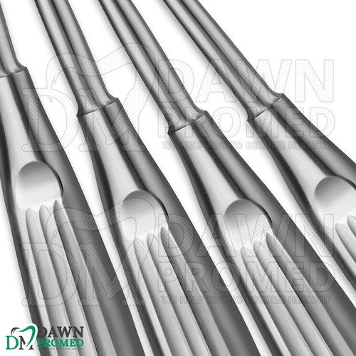 Cureta mastoidea Spratt Brun disponible individual y conjuntos instrumentos quirúrgicos para el oído - Imagen 5 de 19