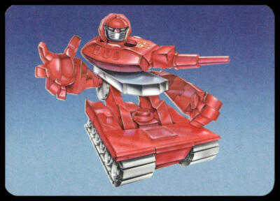 Warpath 1985 Hasbro Transformers #31 (VAR 31b Blue) Series 1 Action Card EX