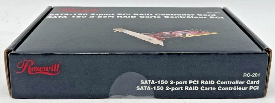 (2) ROSEWILL RC-201 SATA-150 PCI RAID CONTROLLER CARD 2-PORT - Image 4 of 4