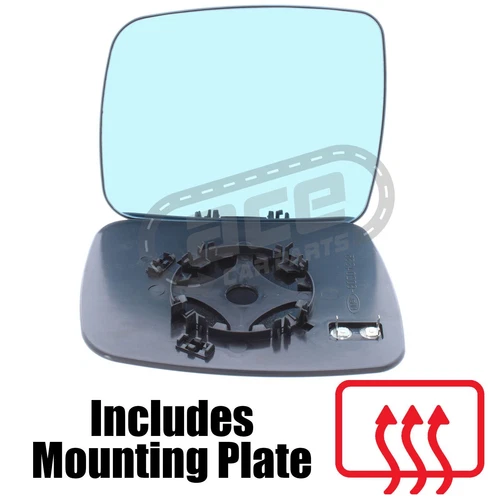 Freelander Mk2 2010-2015 Heated Convex Wing Mirror Glass Passenger Side Clip On