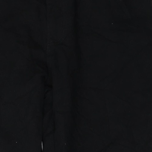 Basic Editions Womens Black Cotton Blend Tapered Jeans Size 8 L28 - Picture 10 of 12