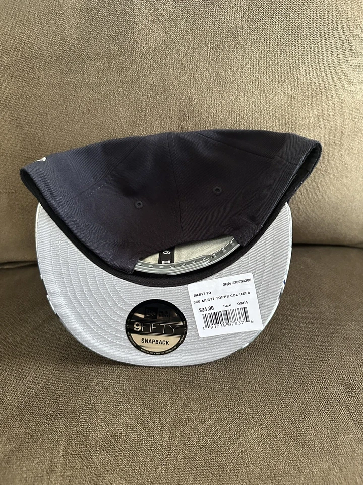 美国职棒大联盟波士顿红袜队 X Topps 2017 Collab SnapBack 帽子全新带标签完好 OSFA — 第 3/4 张图片