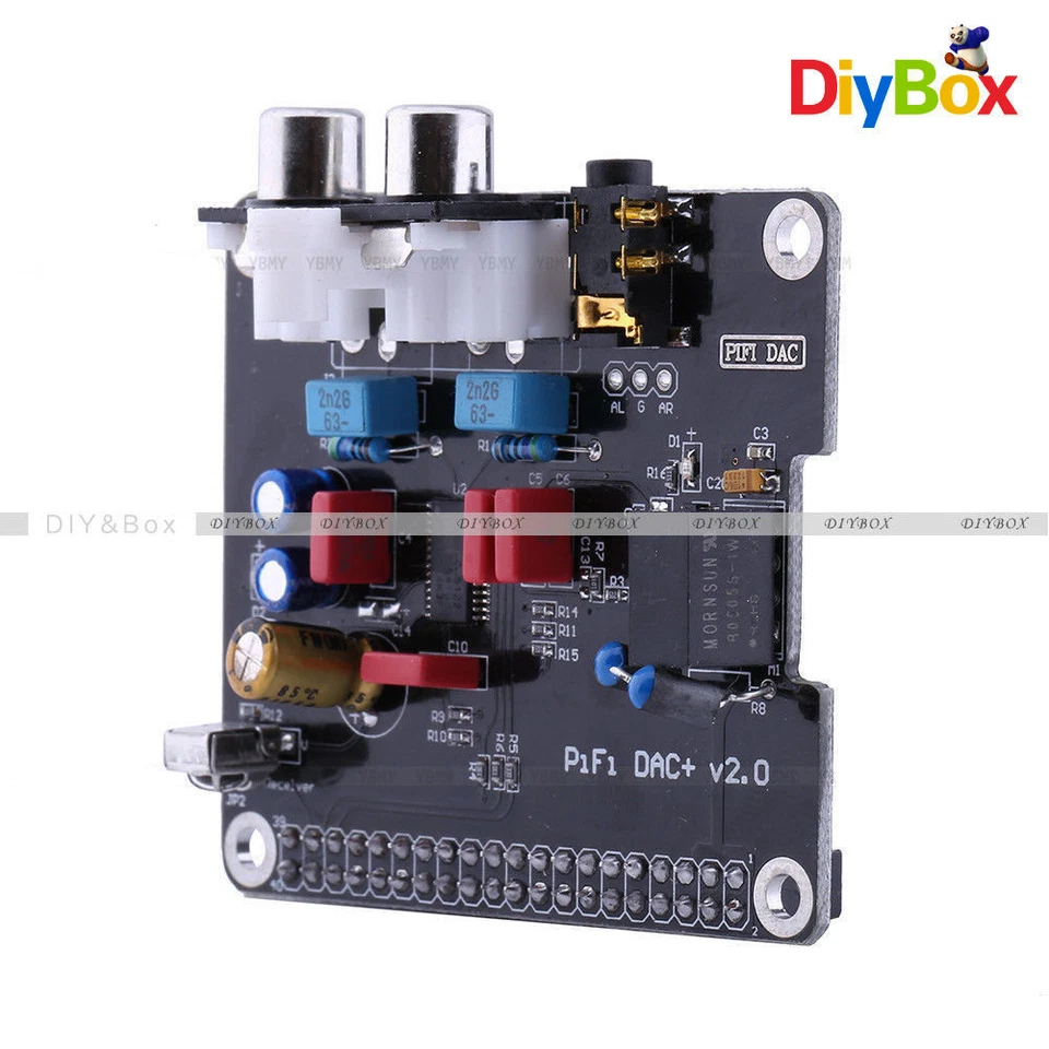 Módulo de tarjeta de sonido de audio DAC+ HIFI DAC interfaz I2S para Raspberry pi 3 2 B B+ Foto 2 de 4