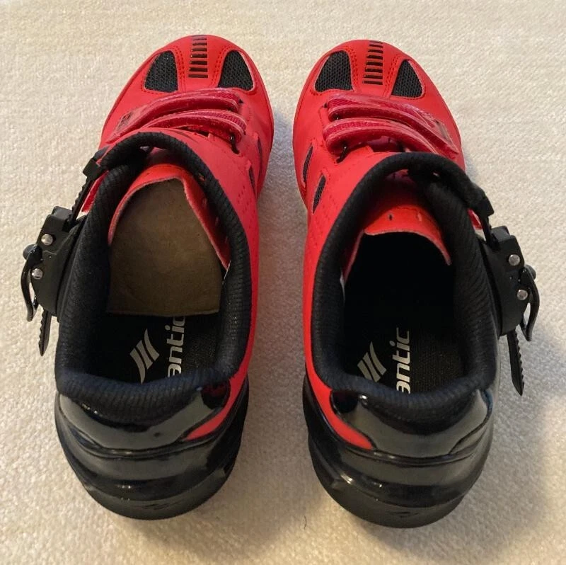 ZAPATOS DE CICLISMO ULTRO SANTIC MUJER - Rojo/Negro - Talla US 7 - WMS18005R Foto 2 de 4