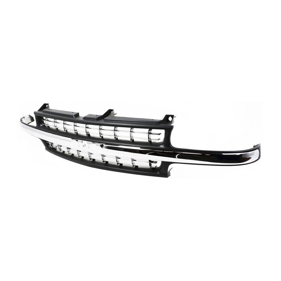 New Front Grille Black Fits 1999-2002 Chevrolet Silverado 1500 2000-2006 Tahoe - Imagem 3 de 4