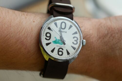 Uhr Rocket Big ZERO (TANK) UdSSR Raketa Vintage 2609.HA / Made in UdSSR