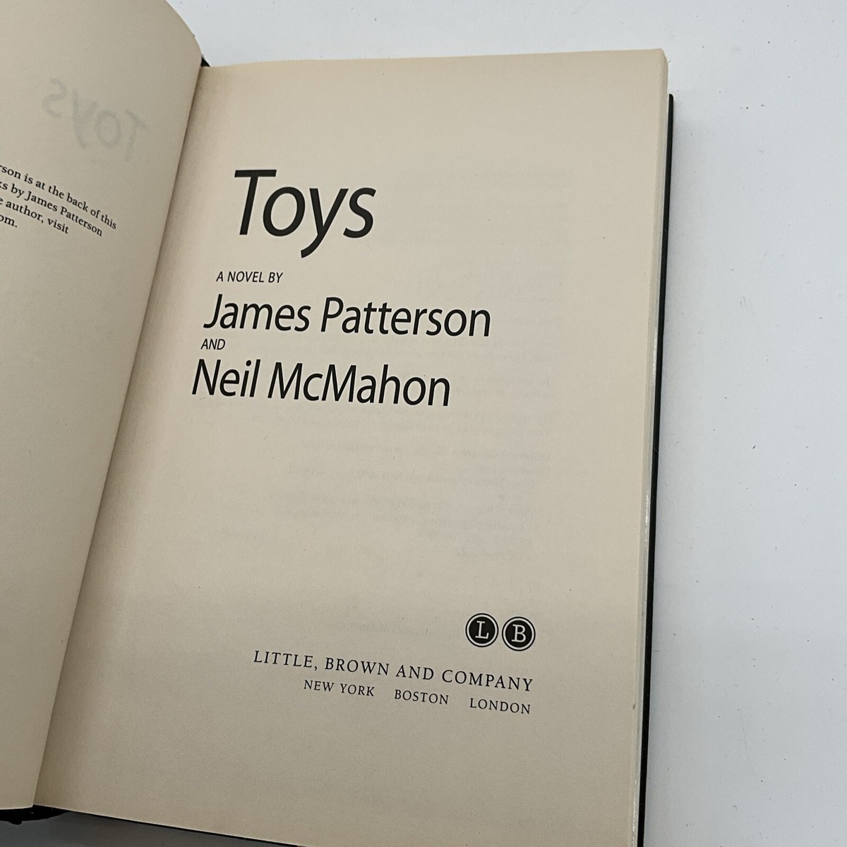 Toys - Hardcover By Patterson, James - GOOD BR 9780316097369| eBay