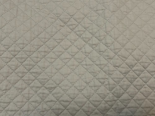 Ralph Lauren ONE King Argyle Quilted Pillow Sham Beige 100% Cotton 38 x 33 in
