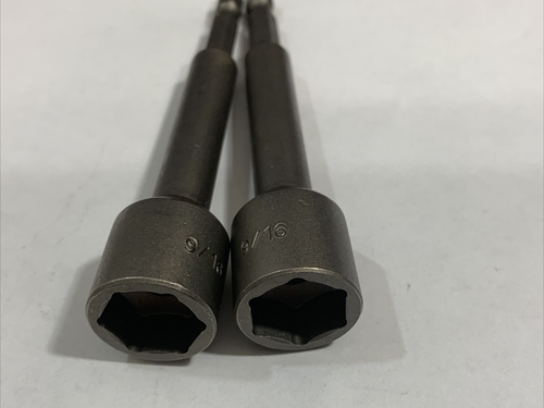 New 9/16" NUT DRIVER w/ Quick Release Hex Shank Lot of 2 FREE SHIPPING - Picture 8 of 8