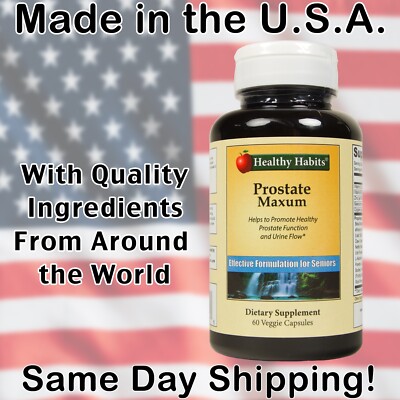 Prostrate Maxum Promotes Healthy Prostrate Function 60 Caps Healthy Habits