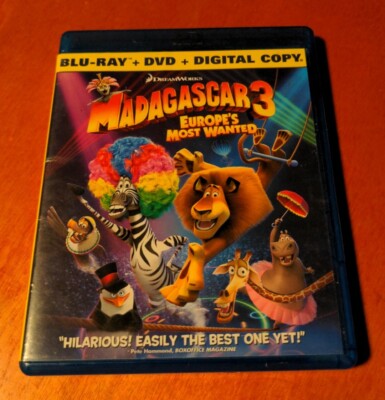 Madagascar 3 Europe's Most Wanted Blu-ray Hans Zimmer  Eric Darnell  DreamWorks