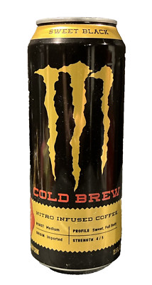UNOPENED CAN JAVA MONSTER NITRO COLD BREW SWEET BLACK COFFEE ZERO