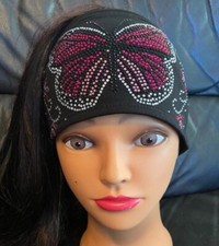 Butterfly/Pink, LT. Pink /Opening in the back / Rhinestone Headbands The Best