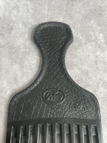 Pettine vintage Goody USA per capelli pic/lift in plastica testurizzata pick nero - Foto 2 di 6