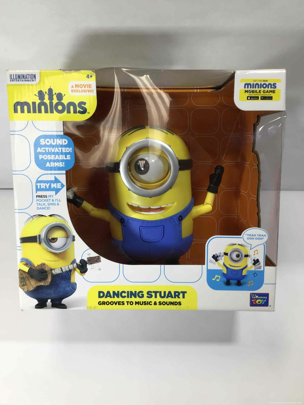 Dancing Toy Figure Stuart Kids Minions Despicable Me Interactive Sound Music For Sale Online Ebay