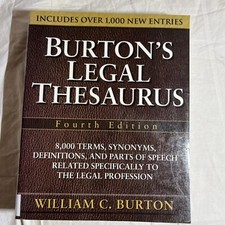 Burtons Legal Thesaurus by Burton, William C.