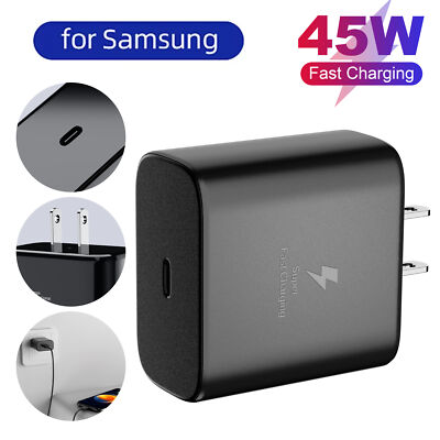PD45W USB-C Super Fast Wall Charger For Samsung Galaxy S20 S21 S22 S23 SX