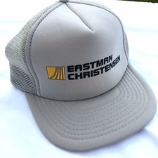 Vtg 80's EASTMAN CHRISTENSEN Mesh TRUCKER Hat DRILLING Snapback ROUGHNECK Cap