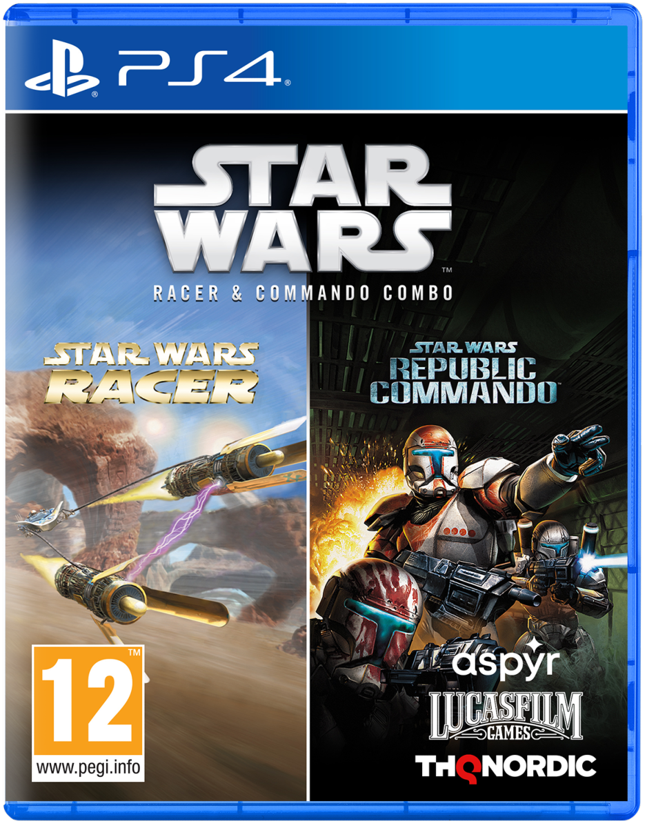 Star Wars Racer E Commando Combo PS4 Nuovo