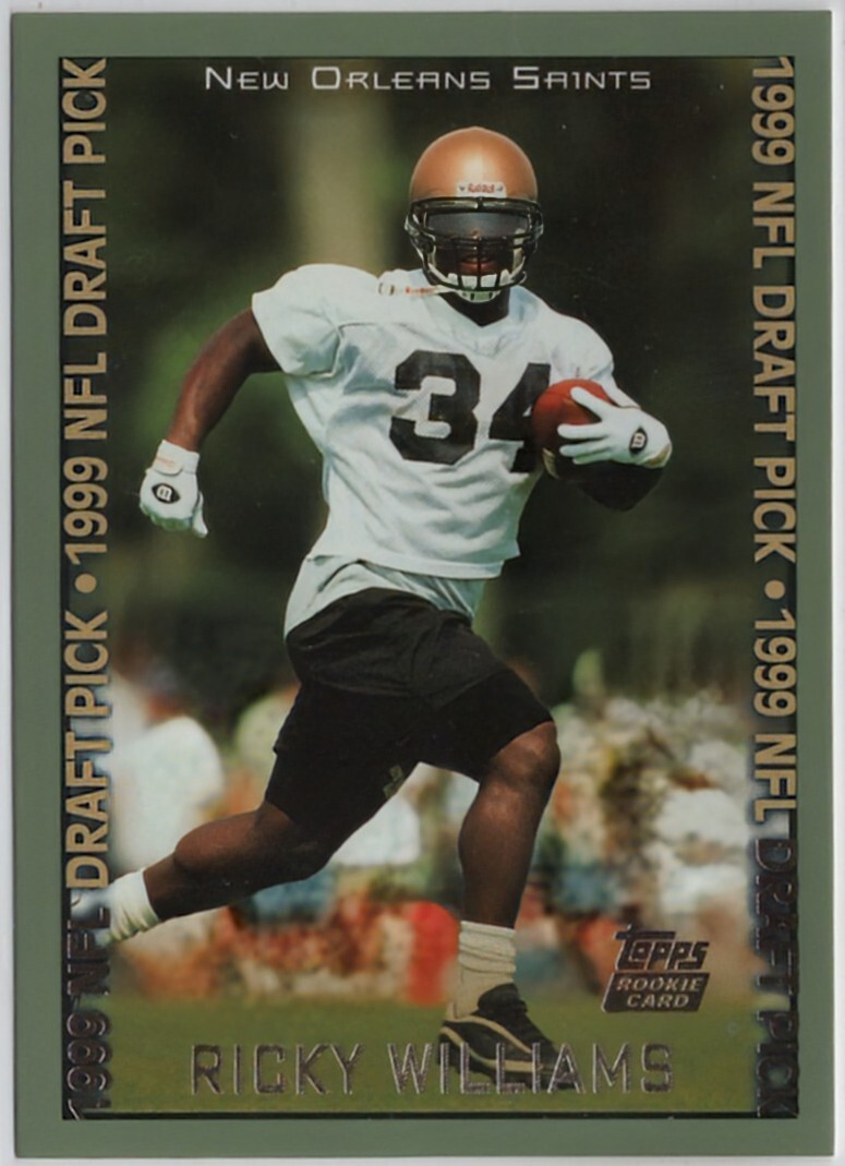 1999 Topps Ricky Williams Rookie Card RC #329 Saints Dolphins