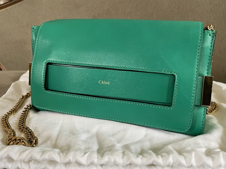 Chloe Elle Clutch Bag with Chain Shoulder Strap
