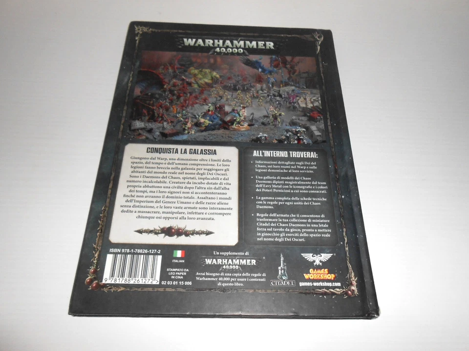 CHAOS DAEMONS CODEX WARHAMMER 40.000 MANUALE IN ITALIANO BUONO STATO - Immagine 3 di 4