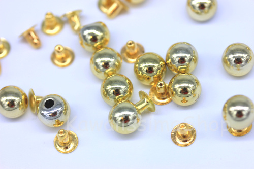 Borchie sfuse a Perla sfera con rivetto diametro 8mm colore quantita' a scelta - Picture 4 of 6