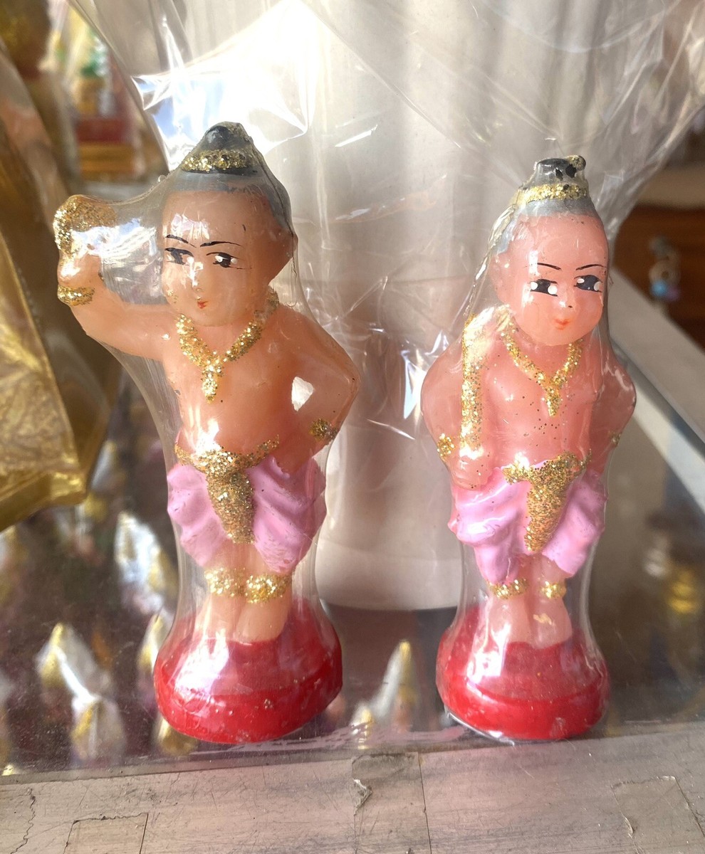 Kuman Thong Power mantra Bring luck, charm Thai Amulet 2 Pieces