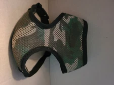 Dog harness. Size small  and Camo print. Very cute! Used once or twice.