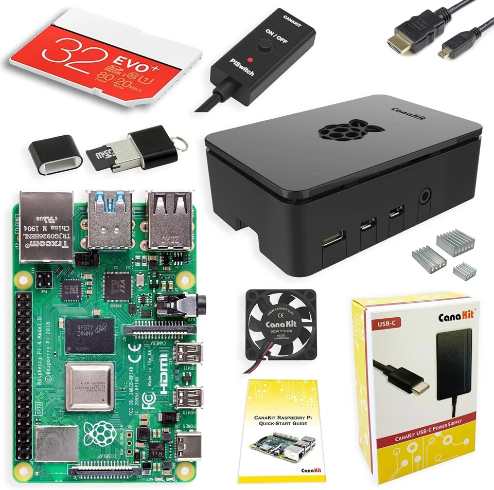 All-in-One Raspberry Pi 4 Model B Starter Kit: 8GB RAM and Essential Accessories - Image 2 of 2