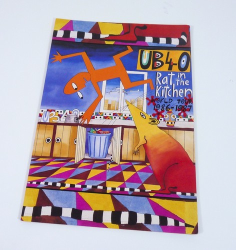 UB40 Rat In The Kitchen World Tour 1986-1987 PROGRAMA DE GIRA DE EE. UU. ¡Envío gratuito ¡RARO! - Imagen 2 de 4