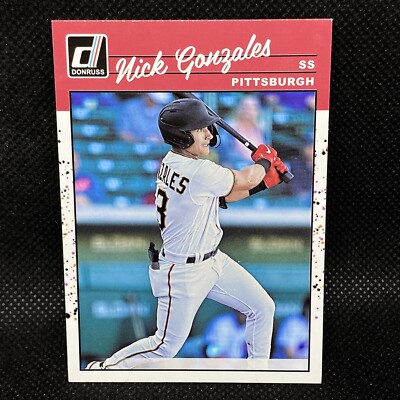 2023 Panini Donruss Retro Nick Gonzales Pittsburgh Pirates Rookie