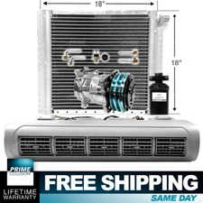 AC Kit EVU110 Universal Evaporator Underdash Unit Compressor & Condenser 18 x 18