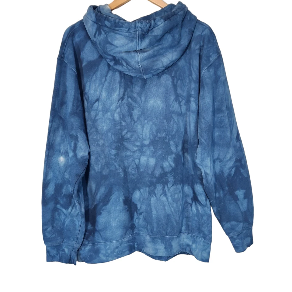 The Mountain Eagle Sweatshirt Tie Dye Navy Blue American Flag Patriotic Indie M - Image 2 of 4