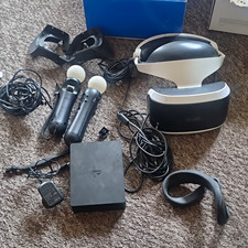 Sony PlayStation VR PSVR CUH-ZVR2 Headset Bundle + Processor Unit & 2 Move
