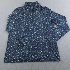 William Murray Womens XL Drinkas N Floritas Chip Shot Pocket Pullover Golf