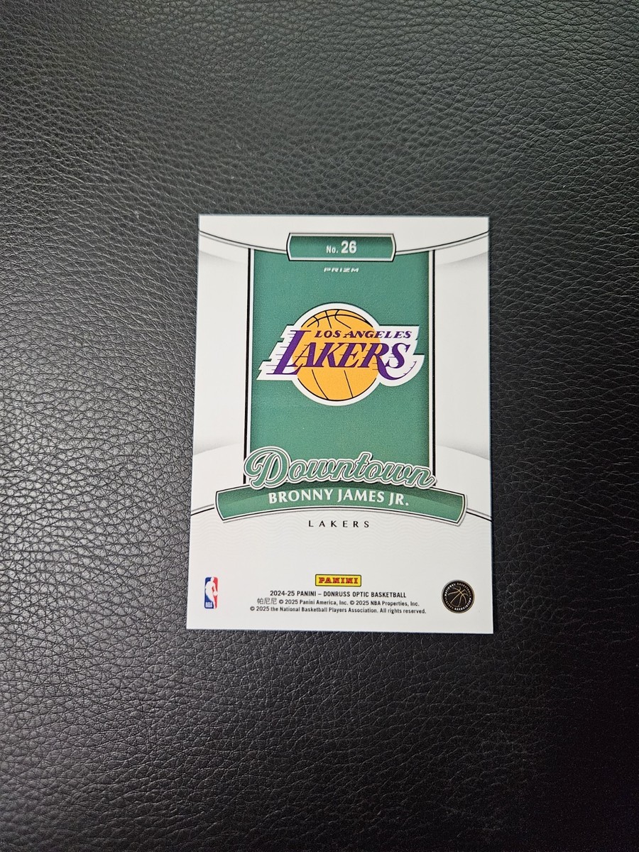2024-25 Bronny James Jr Donruss Optic Downtown Case Hit Lakers RC
