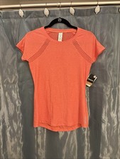 Image of Reebok Running Speedwick Top Fire Coral Women's Size XS  Gym Yoga