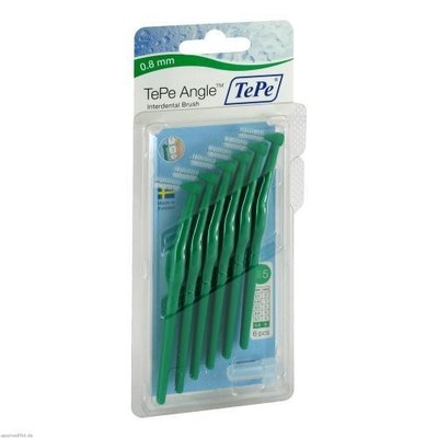 TEPE Angle Interdentalbürste 0,8 mm grün 6 St