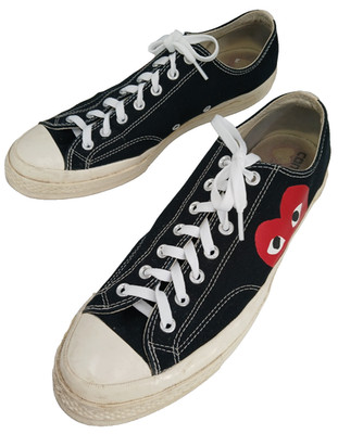 Converse Turnschuhe Chuck 70 Low Comme Des Garçons Herren 12 Play Weiß Schwarz Schuhe