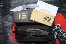 We Knife Co Ltd Yardbird Folding Knife 2.38" CPM-20CV Steel Blade Titanium/CF