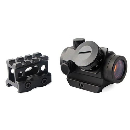 Micro Red Dot Sight Scope 3 MOA 1x25mm Reflex Sight W/ 1'' Riser 20mm Rail Mount - Picture 10 of 17