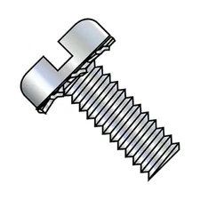 1/4"-20 x 3/4 in Slotted Pan Machine Screw, Zinc Plated Steel, 1000 PK, 1412ESP